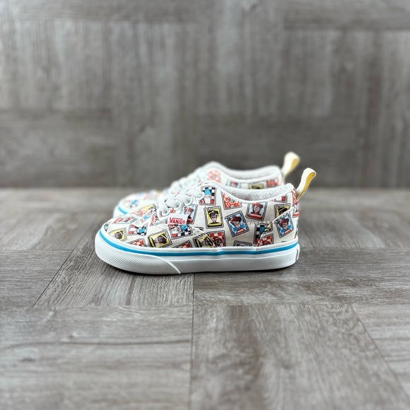 Vans x (Where’s Waldo?) Postage Toddler Size 6.5 Sneakers Shoes All Over Print - Picture 7 of 14